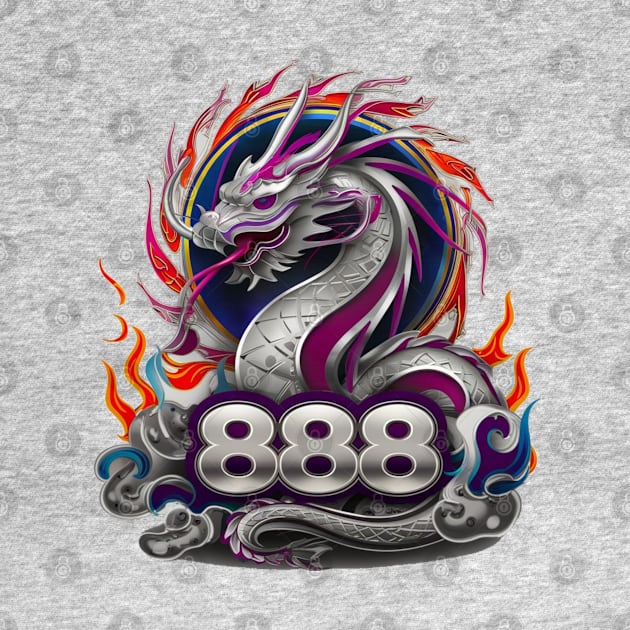 "Dragon's Ascendance: Celestial 888 Ukiyo-e" - Chinese Zodiac Dragon by stickercuffs